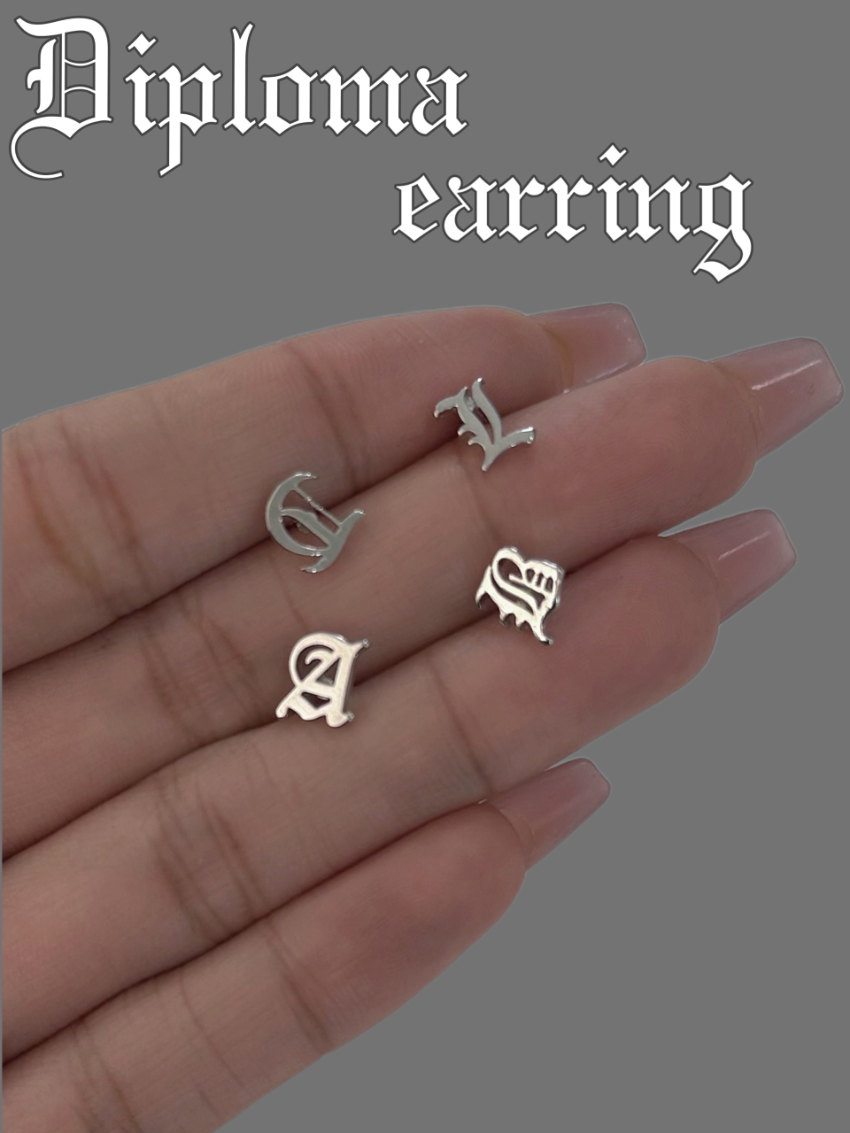Diploma earring(4 type)